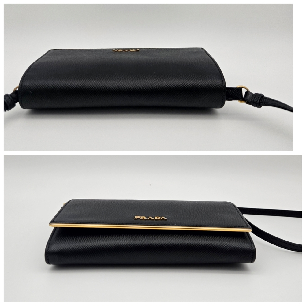 Authentic Prada Saffiano Leather Shoulder Bag #4296M - Picture 5 of 10